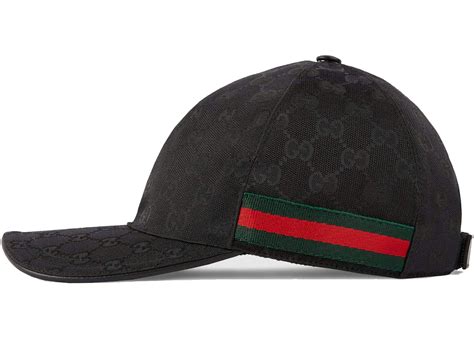 baseball black cqp gucci monogram|Original GG canvas baseball hat in black .